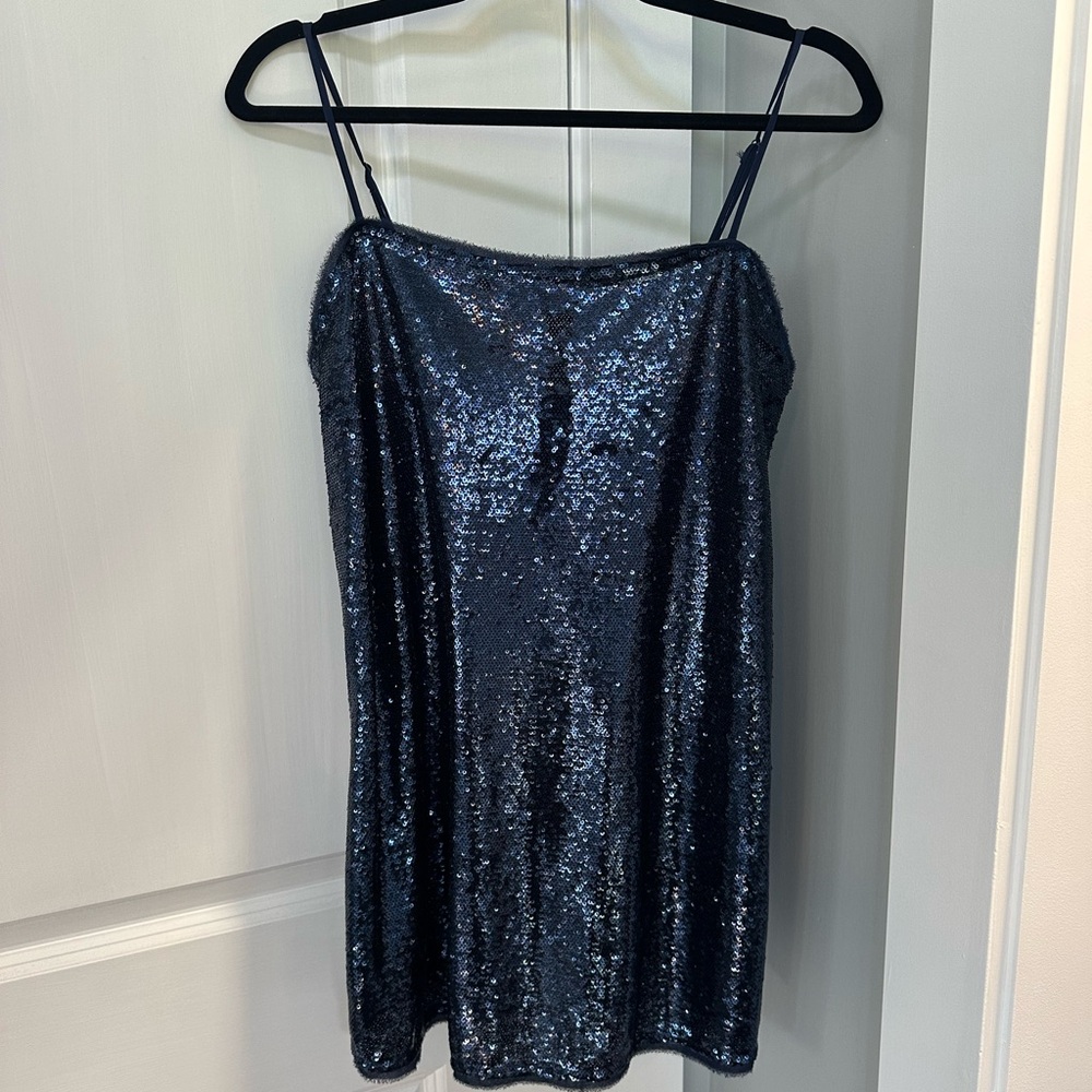 Blue Sequin Dress Free People